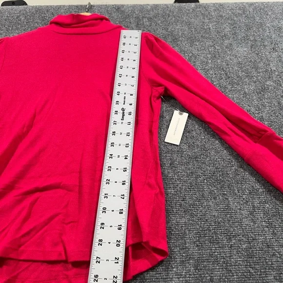 Anthropologie Vibrant pink Cowl Neck Sweater size s - Picture 8 of 11